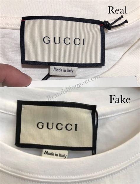 fake gucci shirt vs real